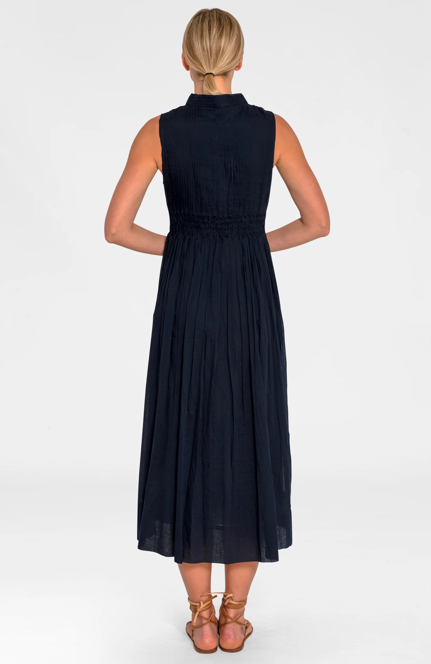 AURORA GODDESS DRESS - NAVY
