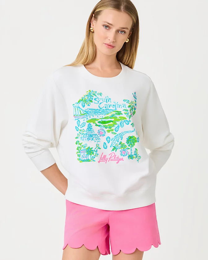 Ballad Long Sleeve Sweatshirt - Multi South Carolina Destination Graphic