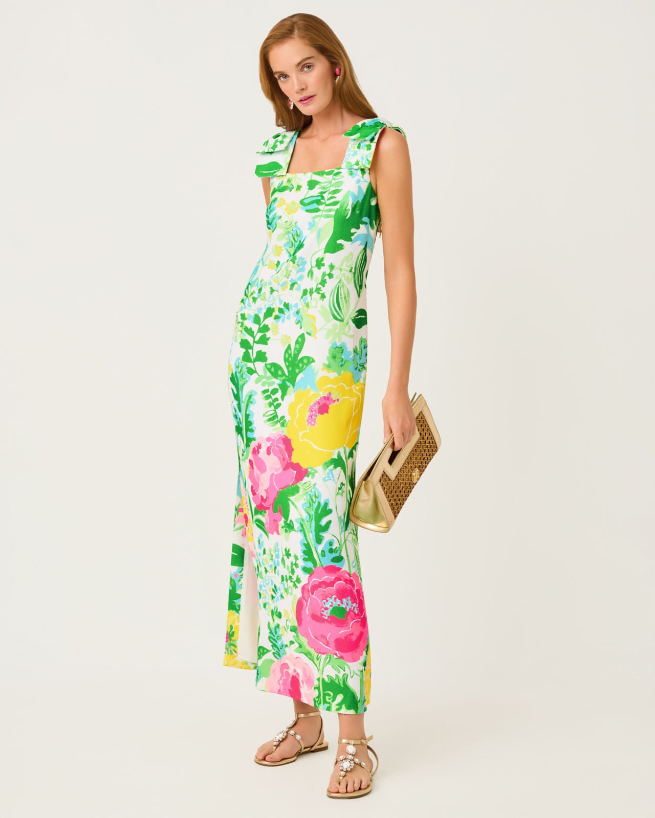 Bernice Maxi Dressss Multi Poppy Party