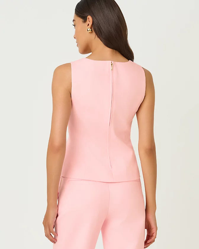 Moira Sleeveless Top - Pink Muse