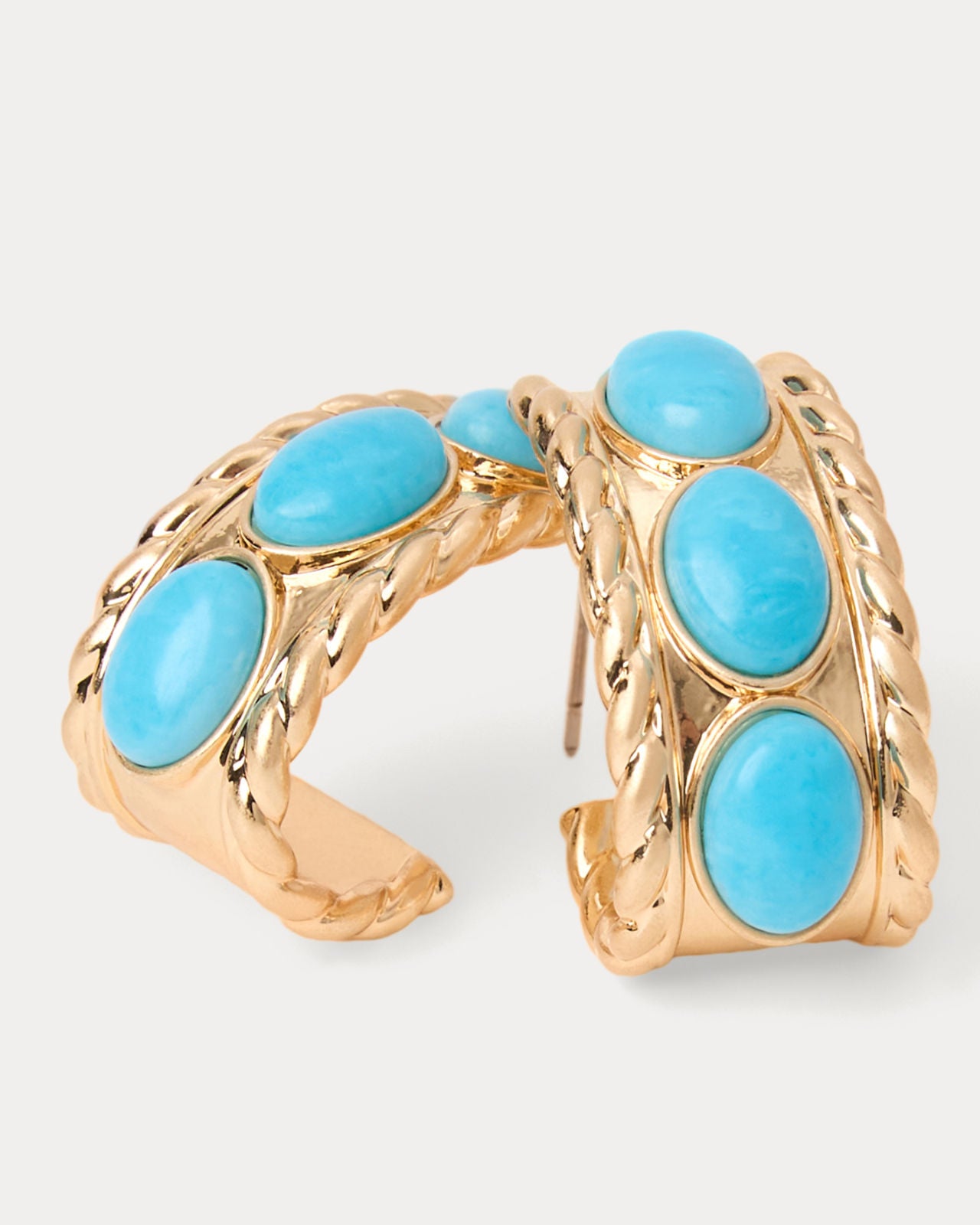 Sunshine Grove Hoop Earrings Turquoise Tide