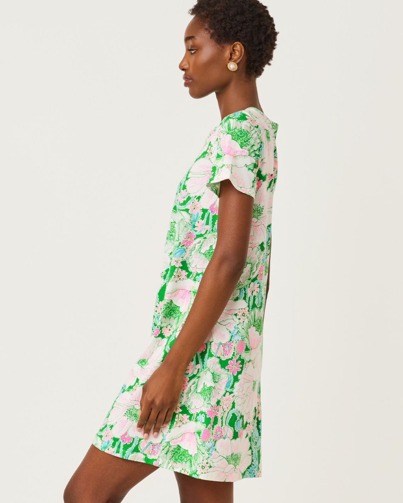 Cody Short Sleeve Dress Putting Green Poppyland
