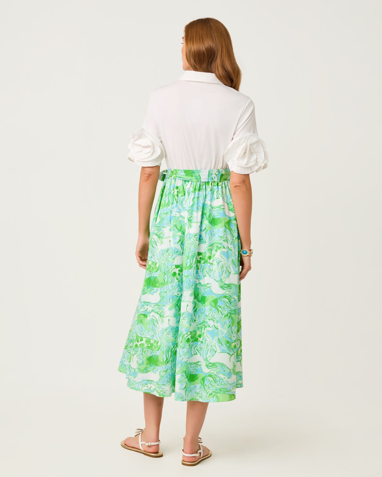 Sonaire Midi Shirtdress Capri Blue Galloping Gals