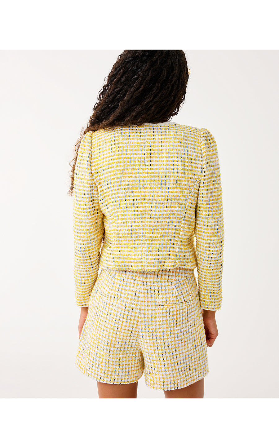 BRIAR JACKET - LIMONCELLO - SPACEDYE STRIPE BOUCLE