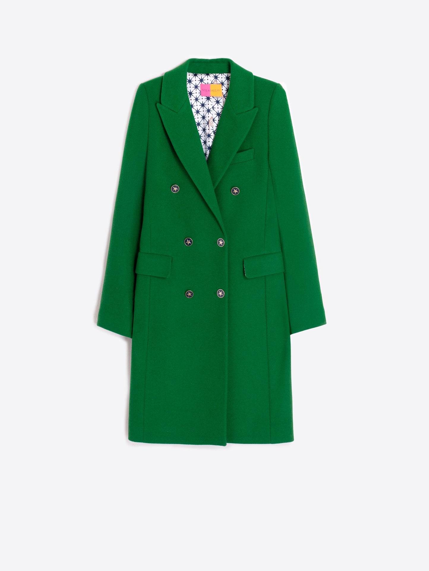 GREEN DOUBLE-BREASTED COAT/COAT LIAN VERDE LANA