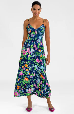 SWAY AND TWIRL MAXI DRESS - ENGLISH GARDEN