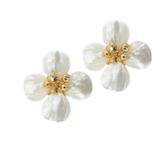 Poppy Earring - GOLD PYRITE