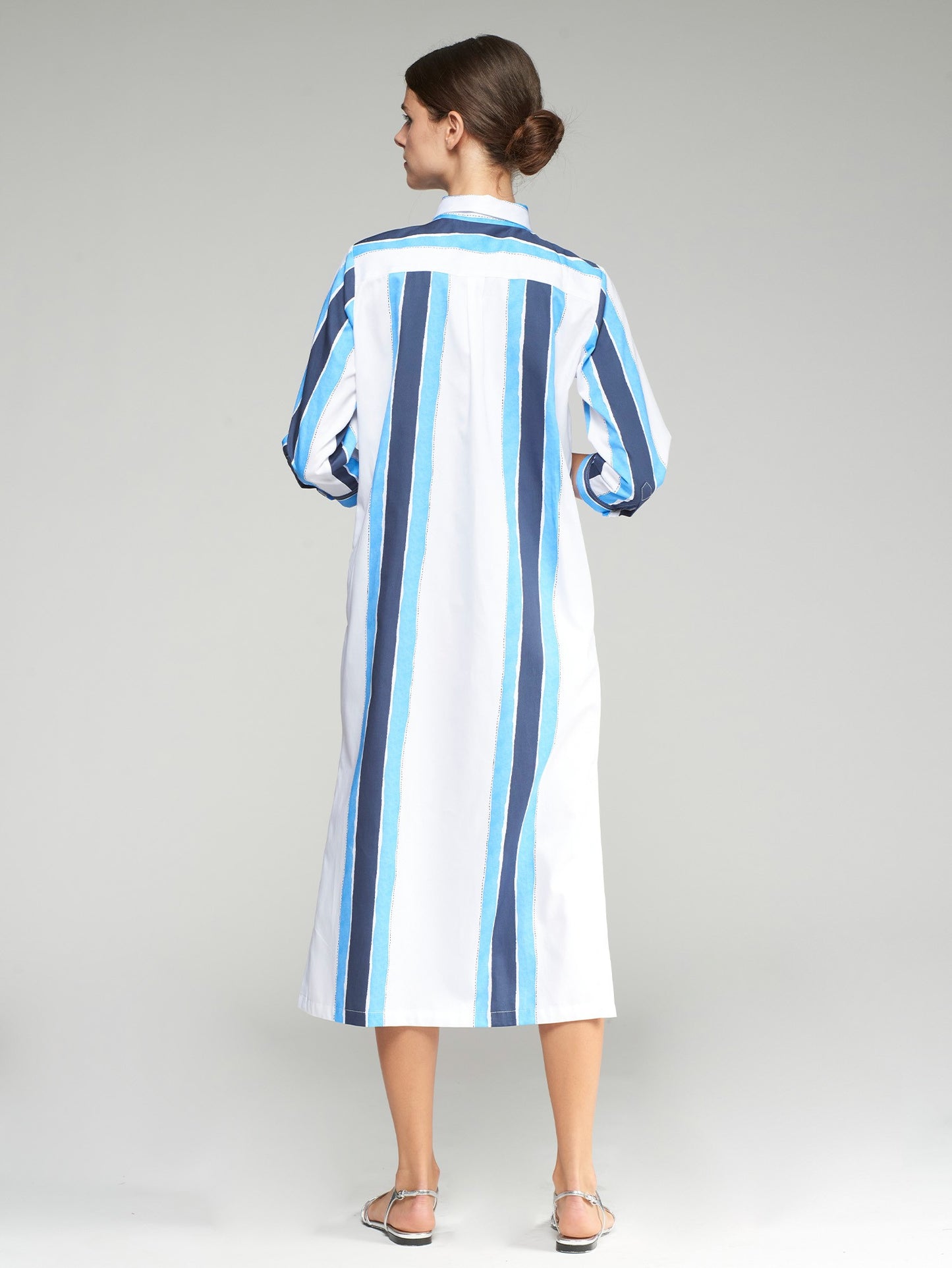 RAYA ANTONELLA DRESS - AZUL STRIPED