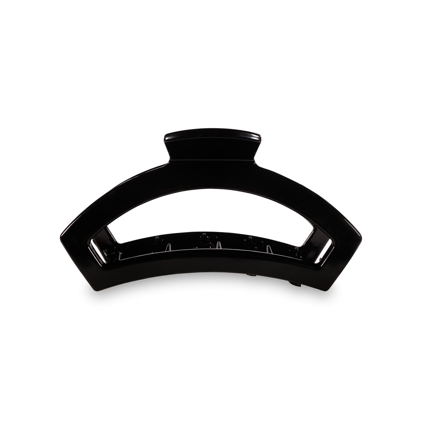 TELETIES - Open Hair Clip | Med. | Jet Black