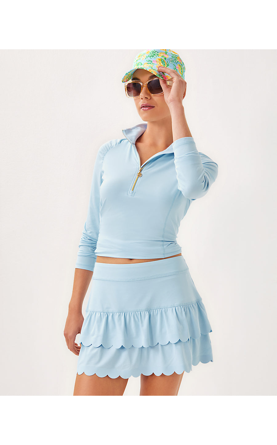 MIESHA SCALLOP SKORT UPF - BLUETTE