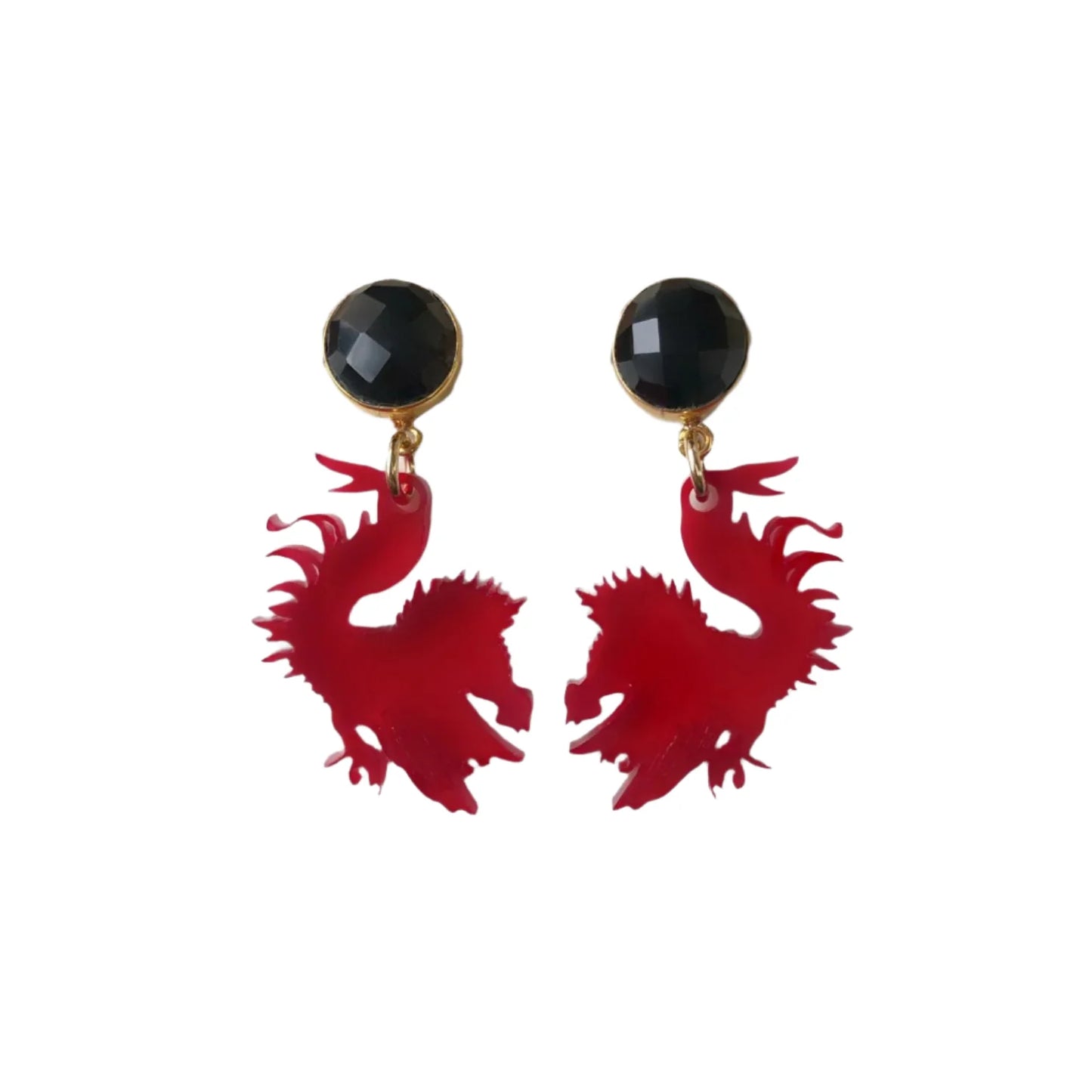 University of South Carolina Mini Garnet Gamecock Earrings