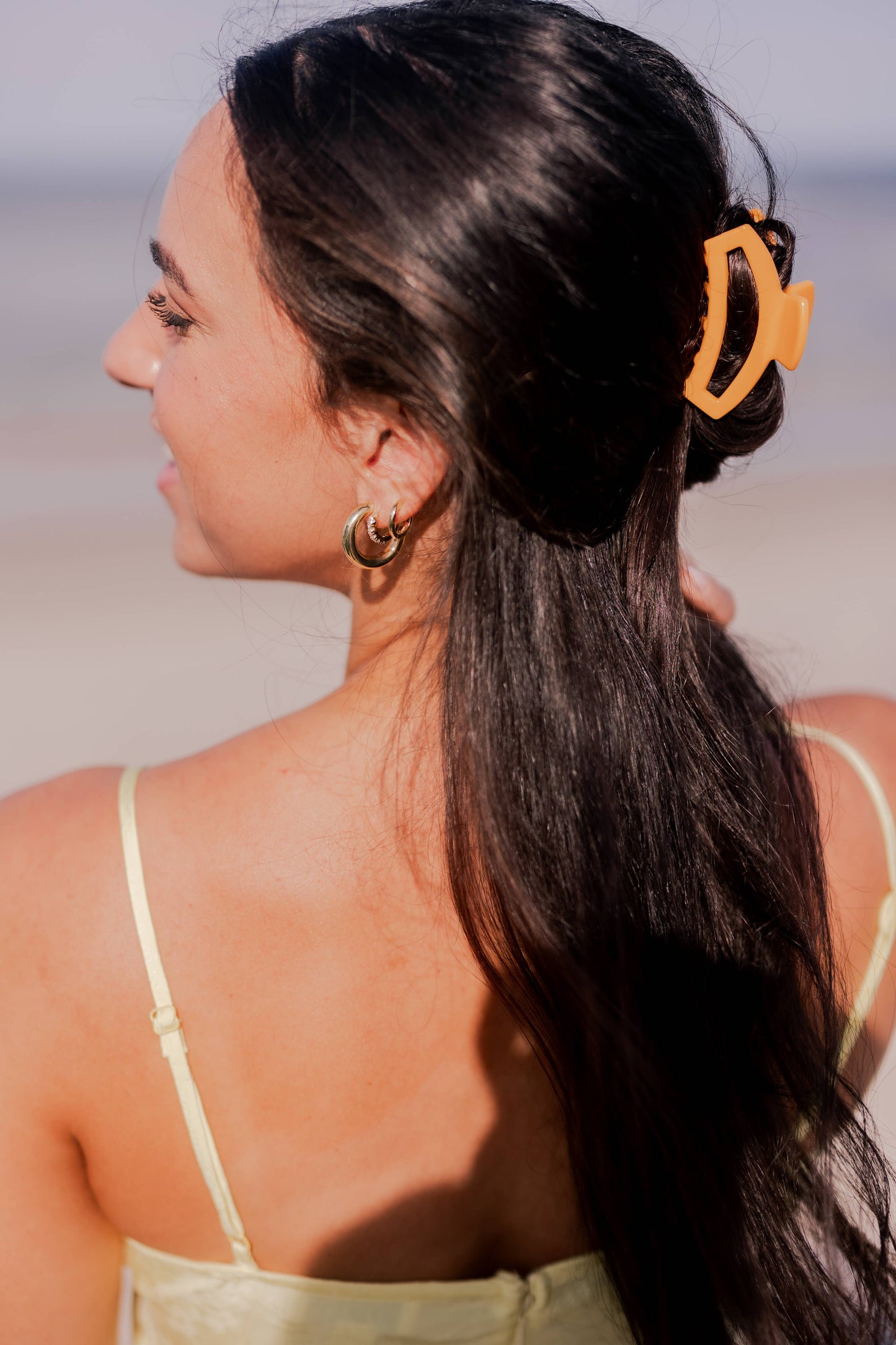 TELETIES - Open Hair Clip | Small | Mango for it!
