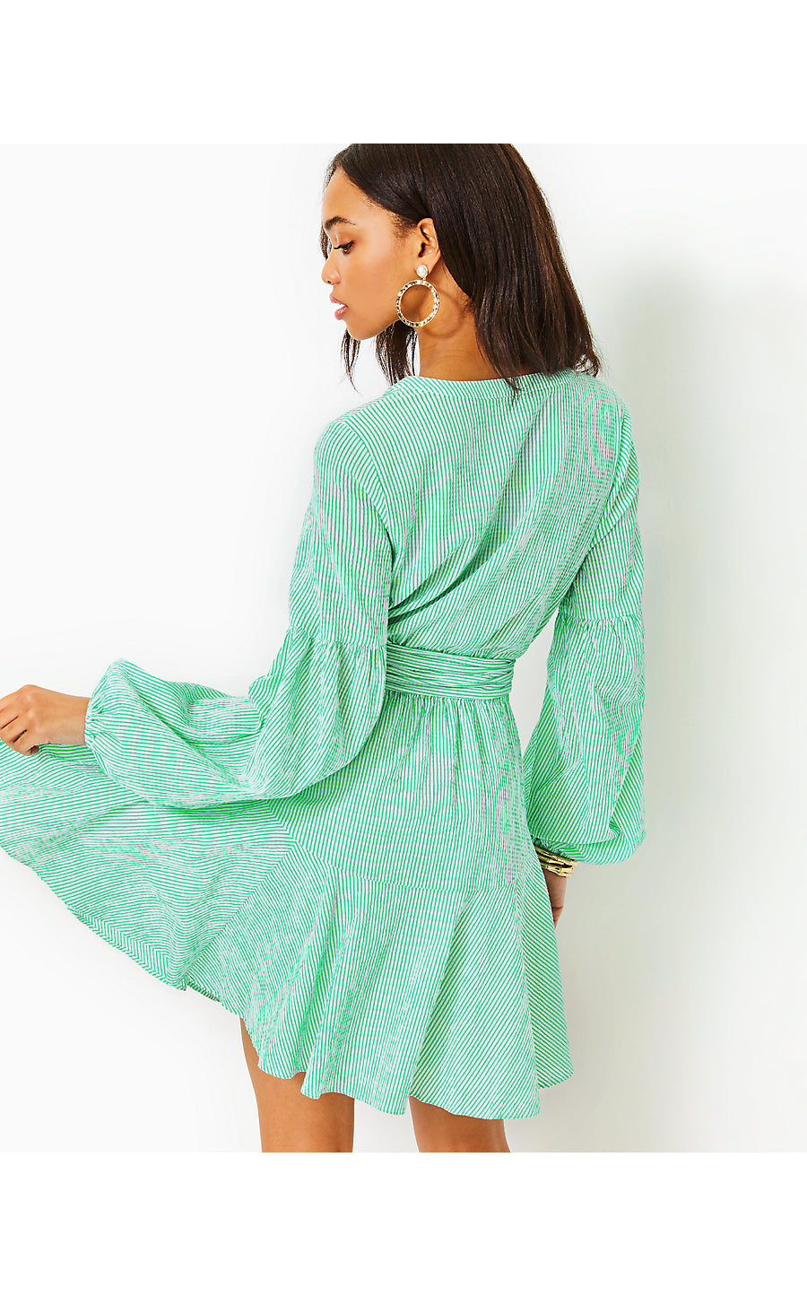 CARLA DRESS - SPEARMINT - HARBOR STRIPE