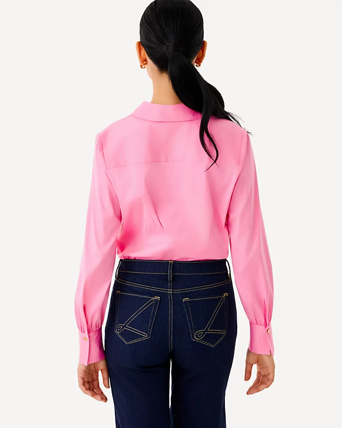 THE TIE LILLY SHIRT - CONFETTI PINK