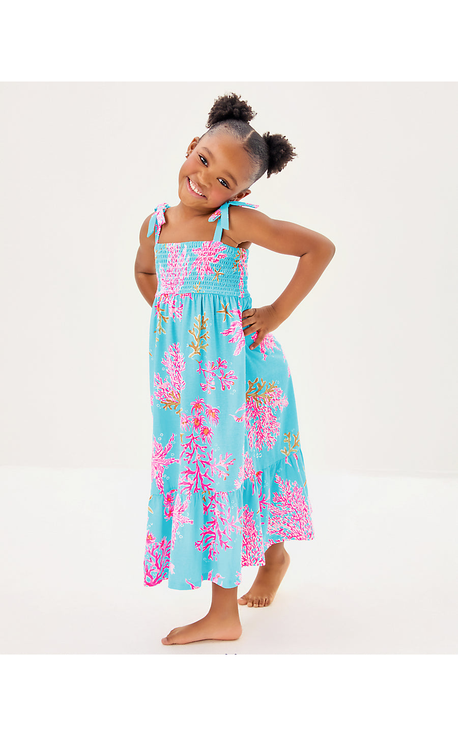 MINI KAILUA MAXI DRESS - MULTI - ROYAL CORAL
