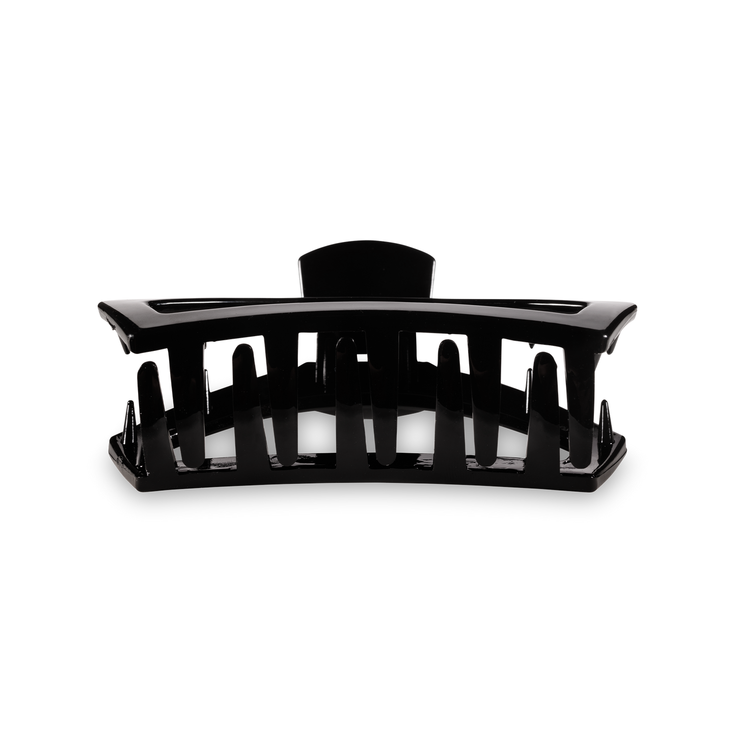 TELETIES - Open Hair Clip | Med. | Jet Black