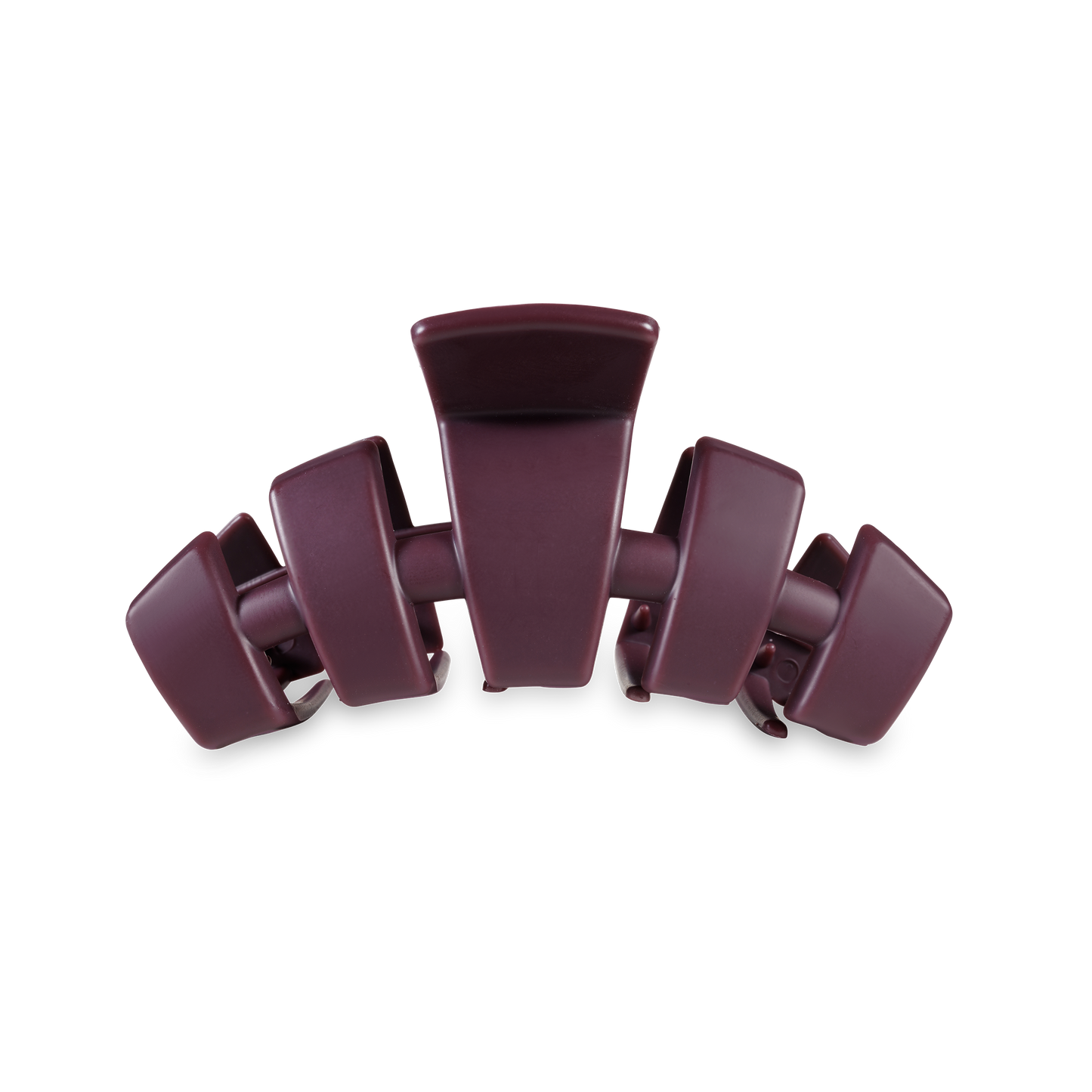 TELETIES - Classic Hair Clip | Medium | Burgundy Bliss