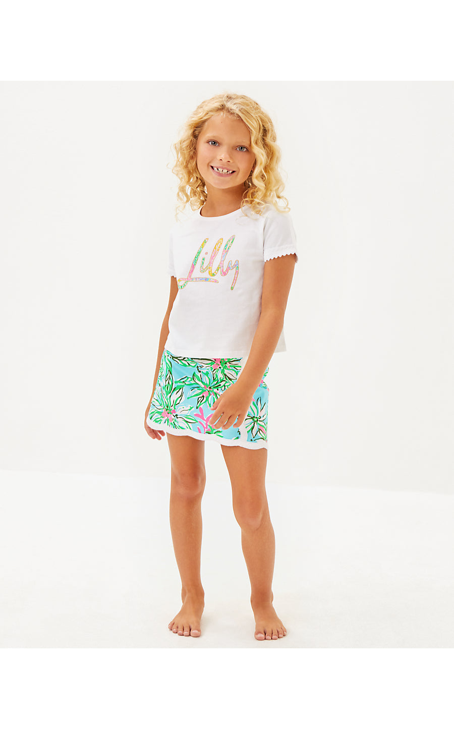 MINI RALLY TEE - MULTI - BRIGHT DELIGHT PATCH LILLY KIDS GRAPHIC