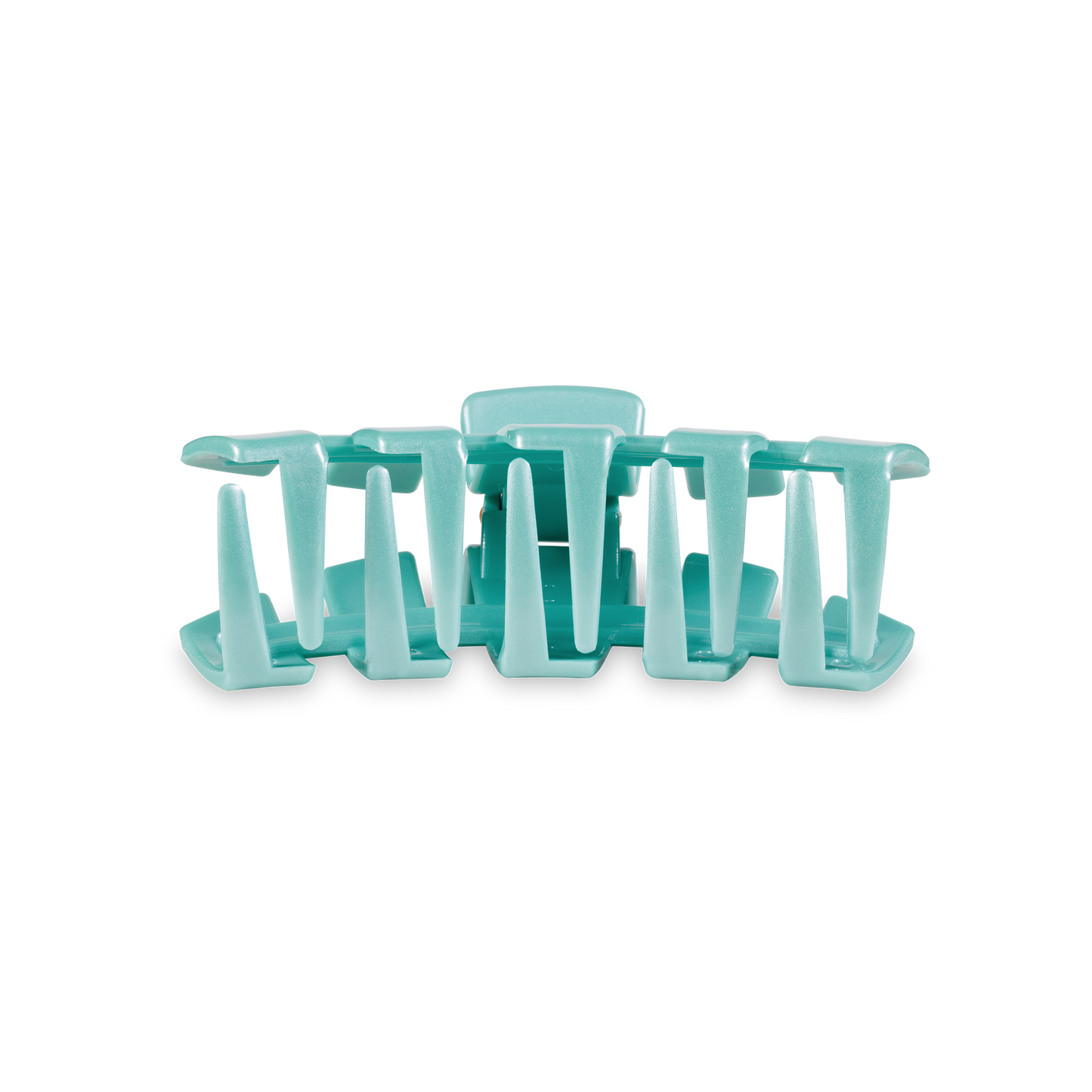 TELETIES - Classic Hair Clip | Small | Totally Turquoise