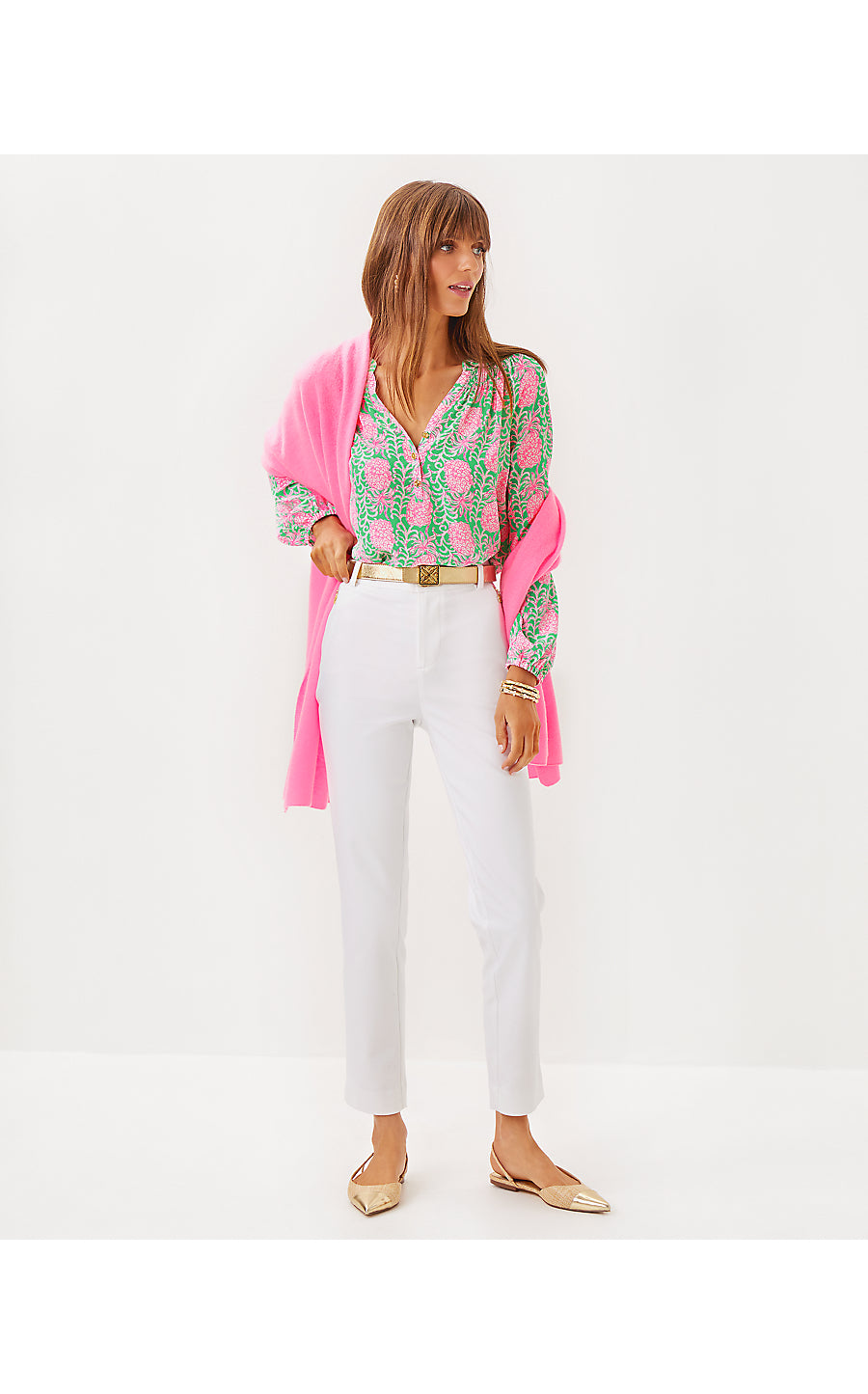 LANELLE CASHMERE WRAP - ROUSSEAU PINK