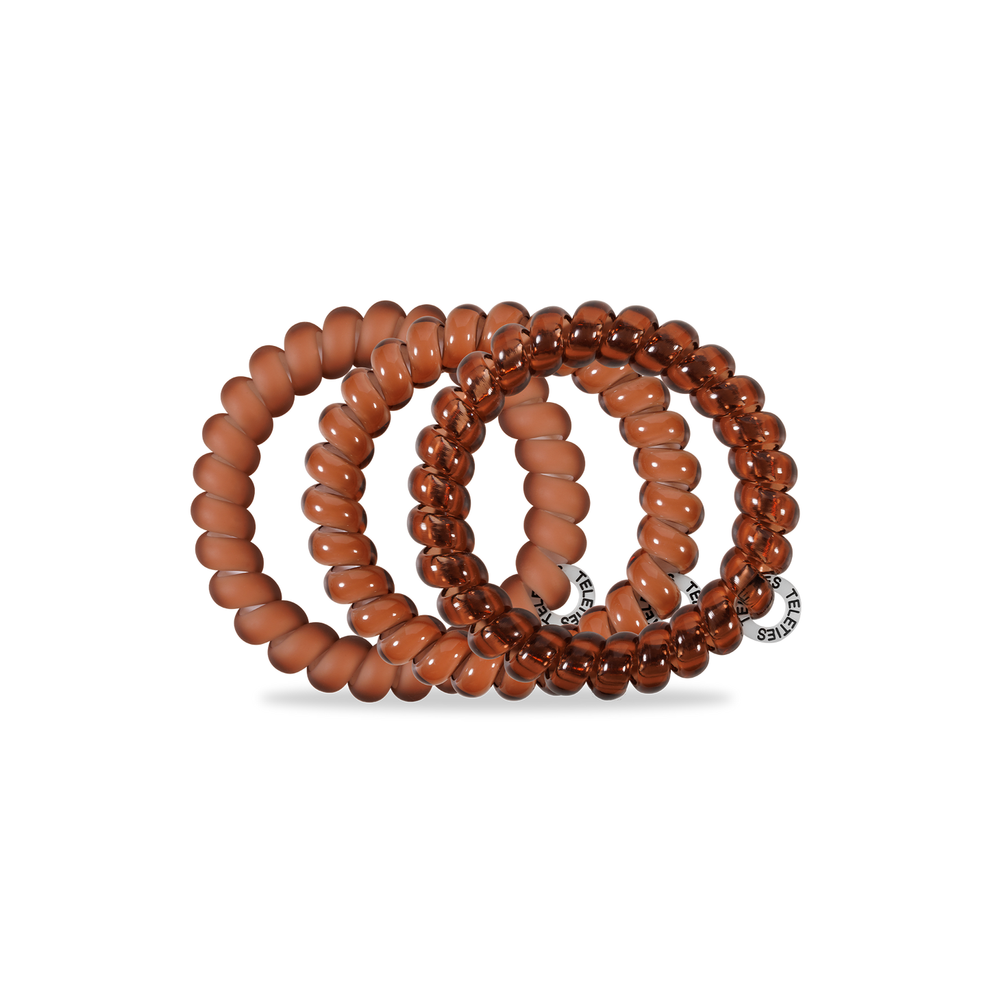 TELETIES - Sprial Hair Coils | Large | Mocha Mousse