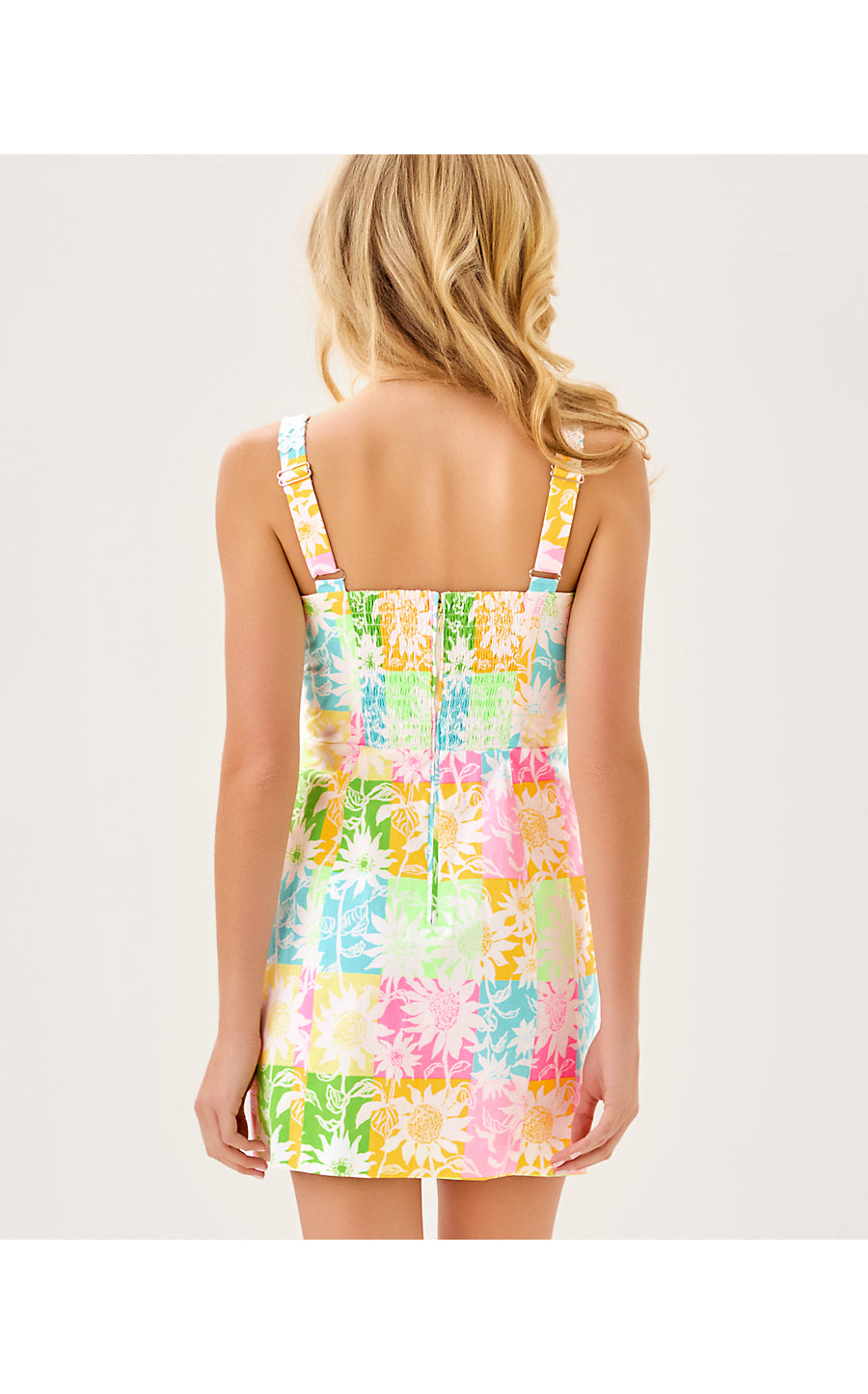 ISLEEN SKIRTED ROMPER - MULTI - VIA SUNNY SUNFLOWERS