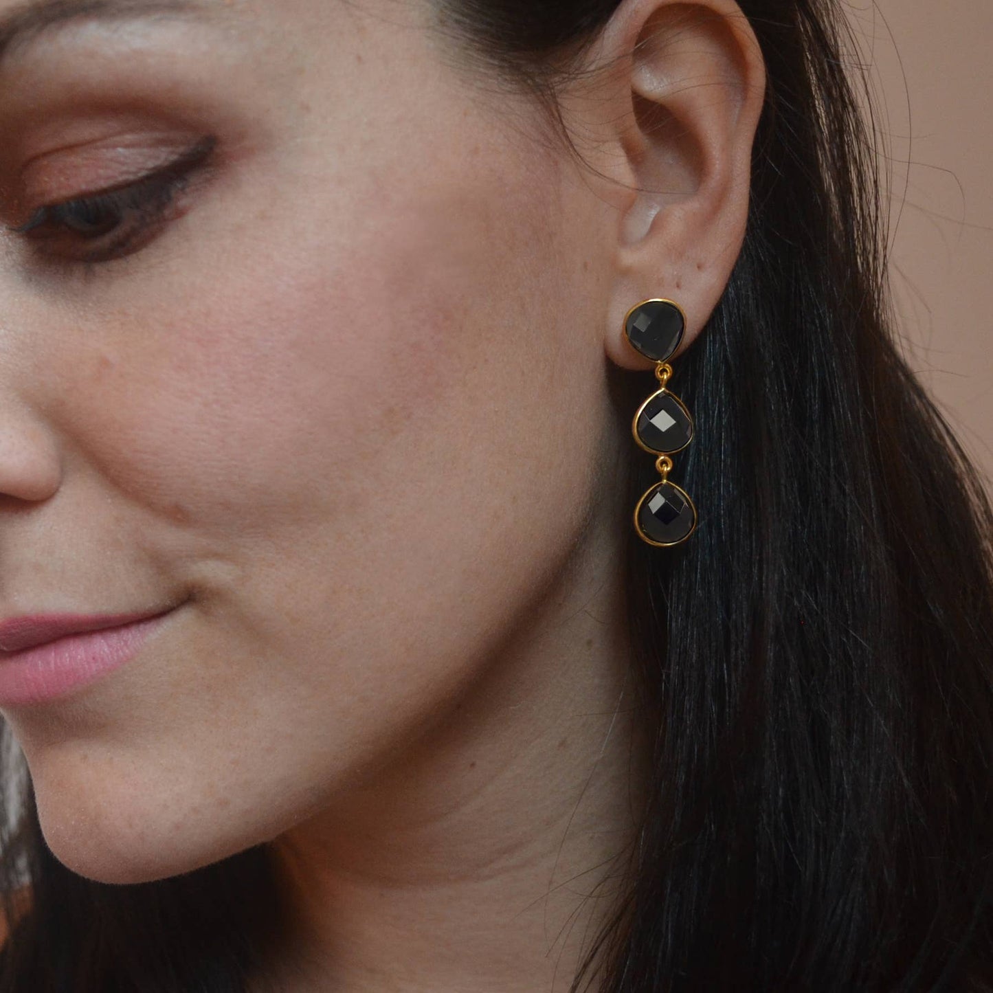 Betty Carré - LEDA EARRINGS: Black Onyx