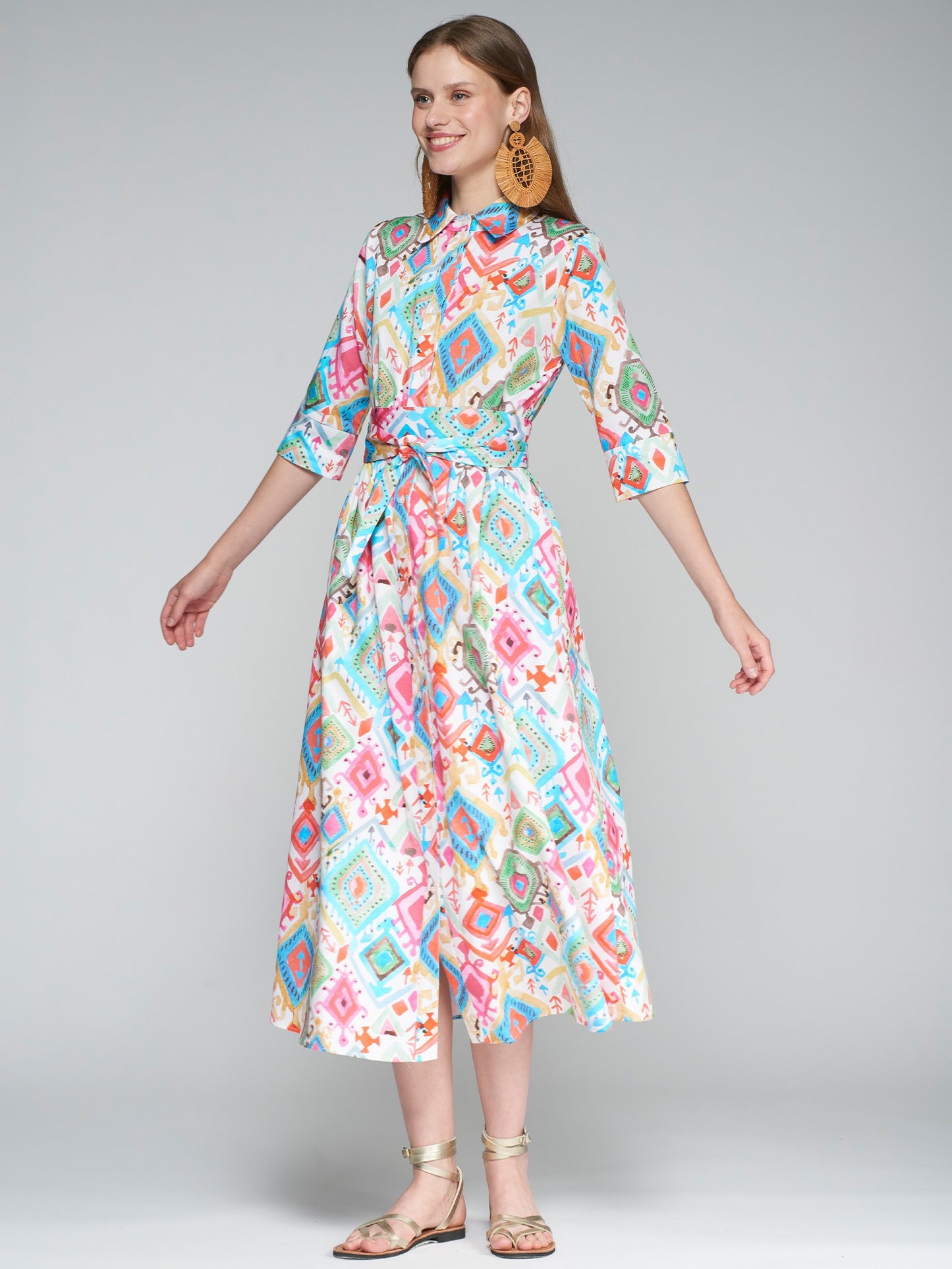 BRENDA DRESS - MULTI ACUARELA