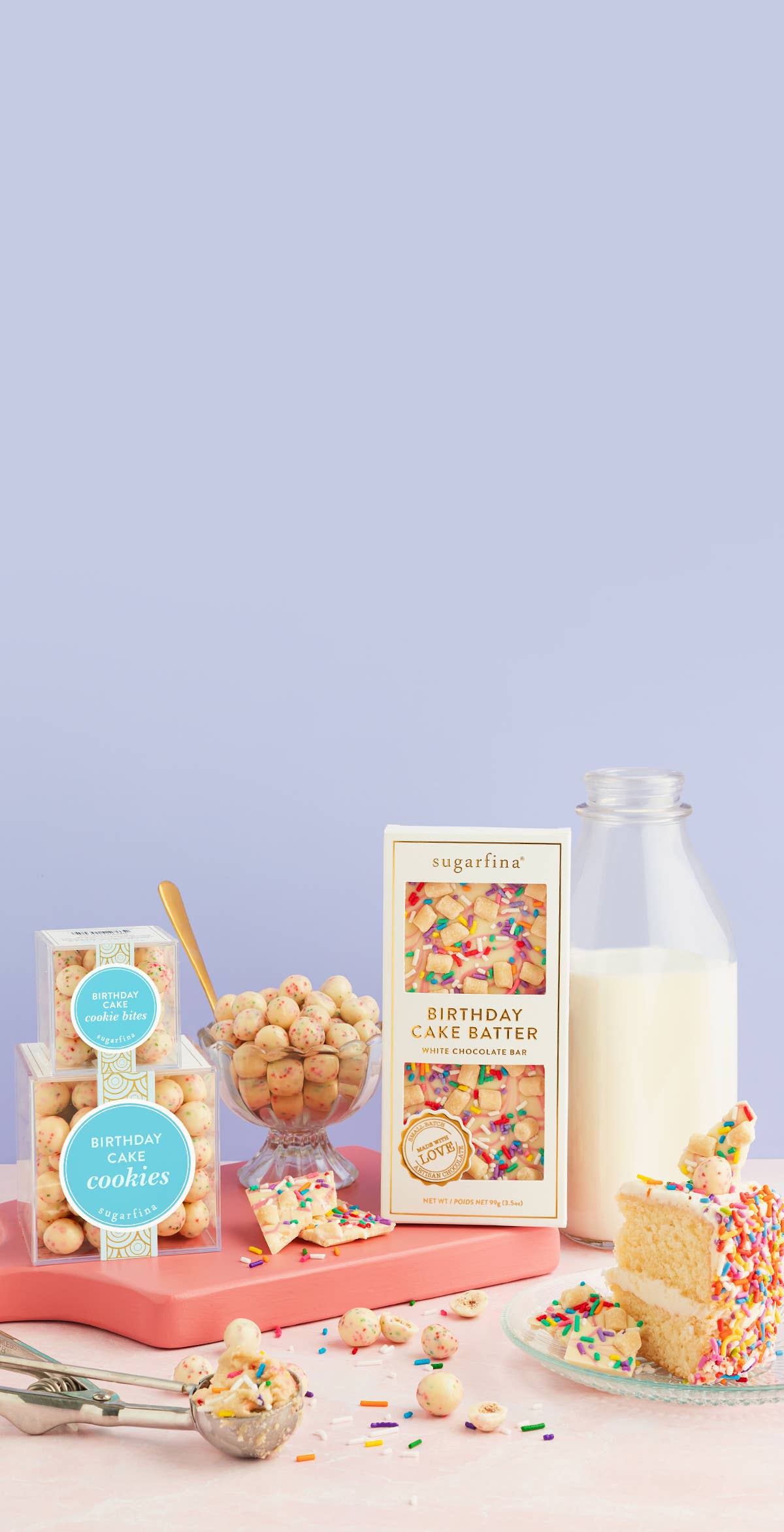 Sugarfina - Birthday Cake Batter - White Chocolate Bar