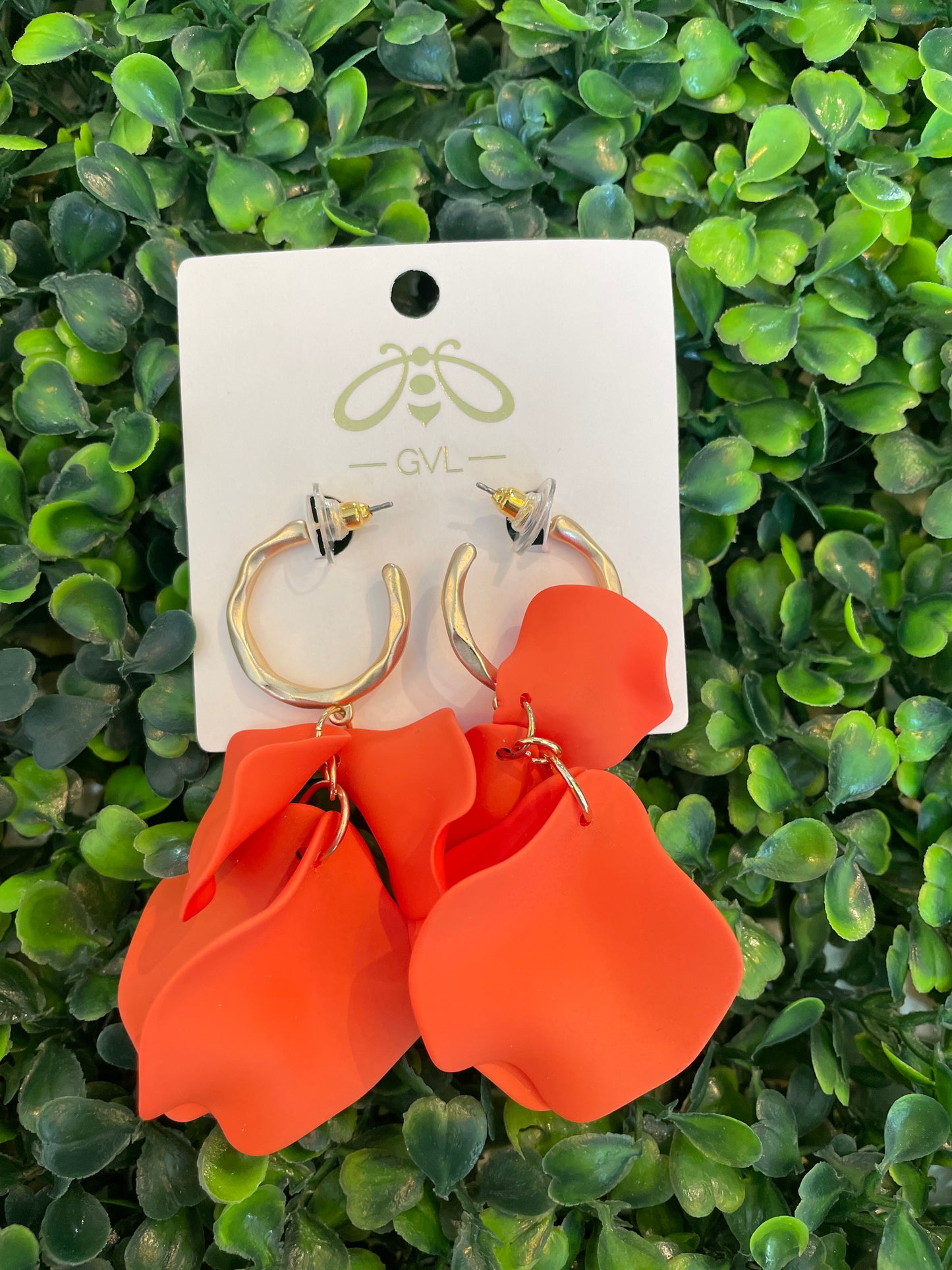 PETAL HOOP EARRINGS