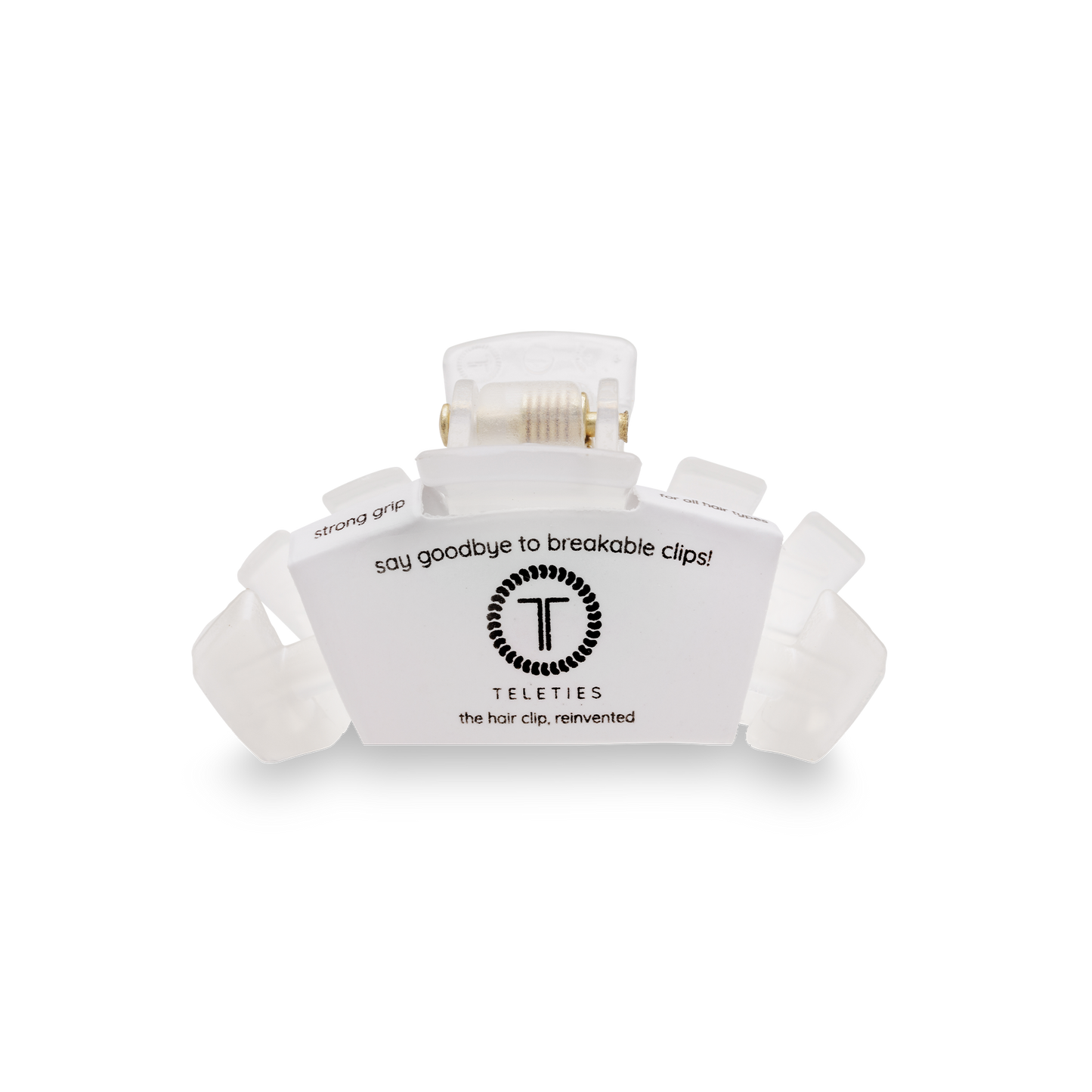 TELETIES - Classic Hair Clip | Tiny | Coconut White