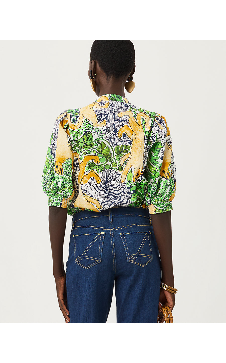 MIALEIGH TOP - MULTI - PALM PROWL