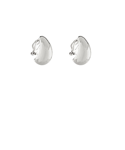 Puffy Teardrop Clip-On Earrings