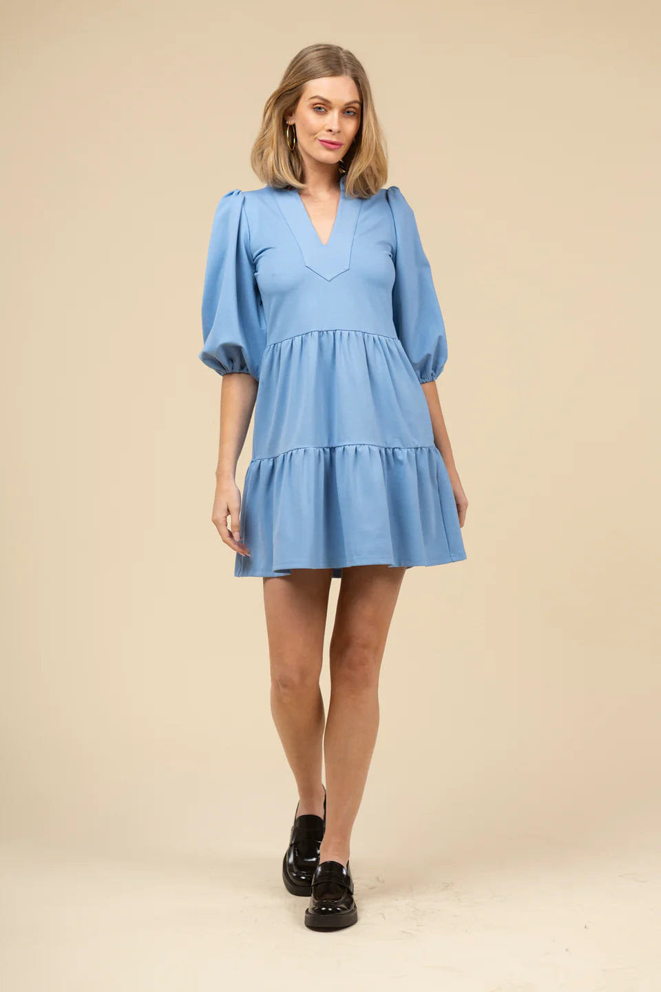 THE TORY POINTE DRESS - OXFORD