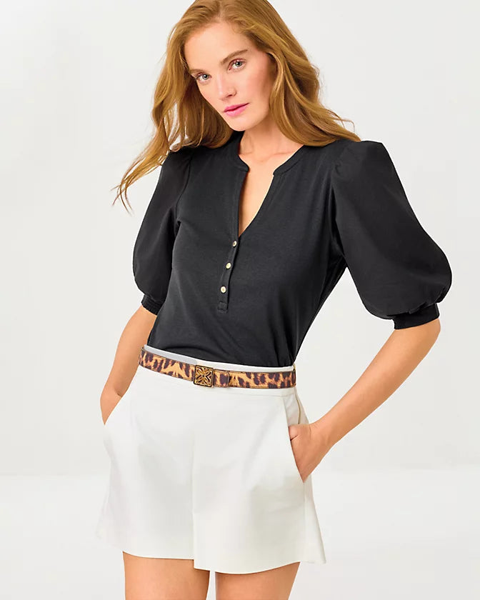 RONSON KNIT TOP - NOIR