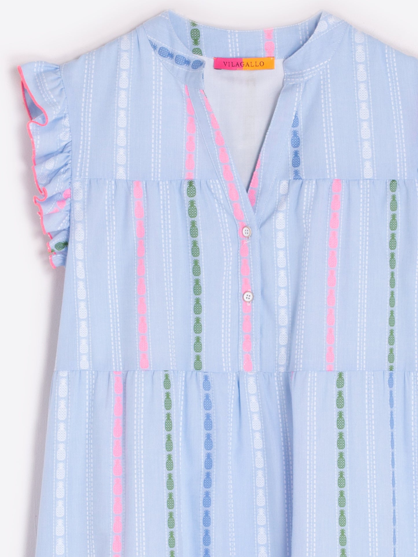 MARGOT DRESS - PINAPPLE STRIPED