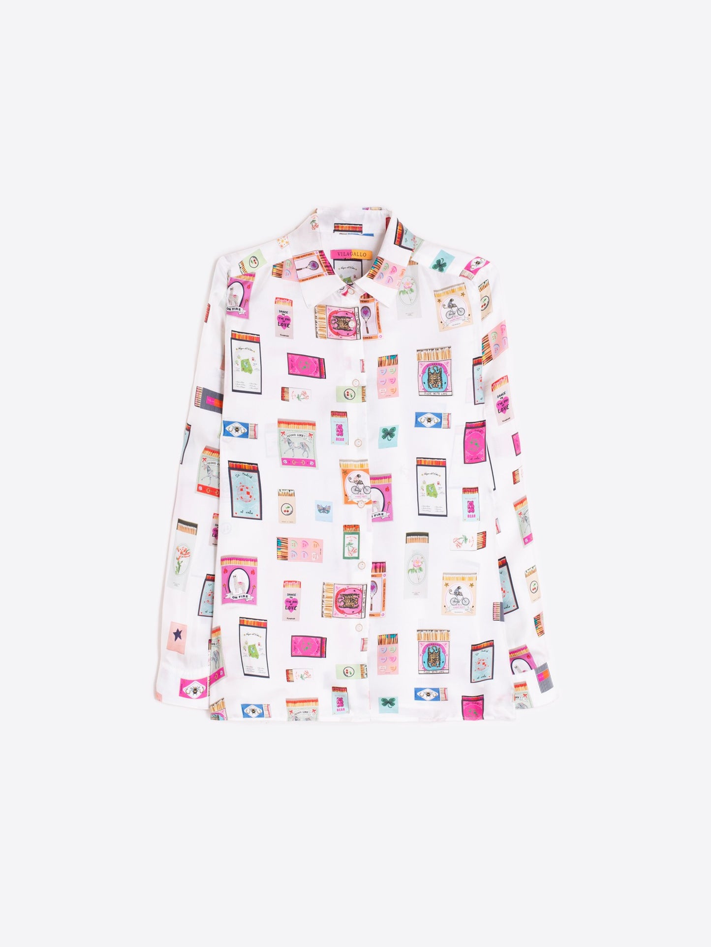 SHIRT TEA RAYA ROSA SEDA PRINT