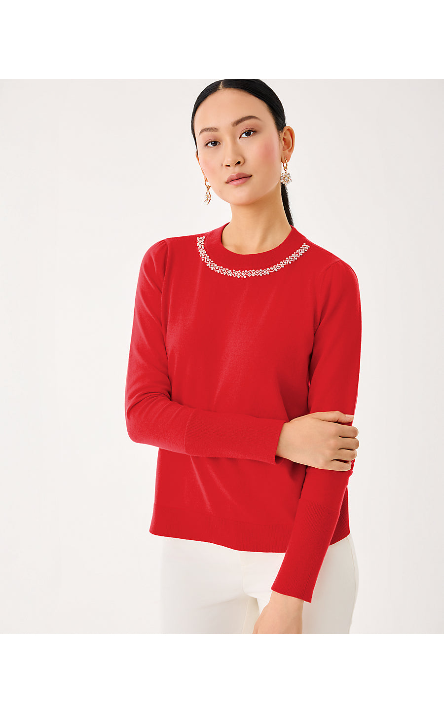 MORGEN SWEATER - CRANBERRY RED