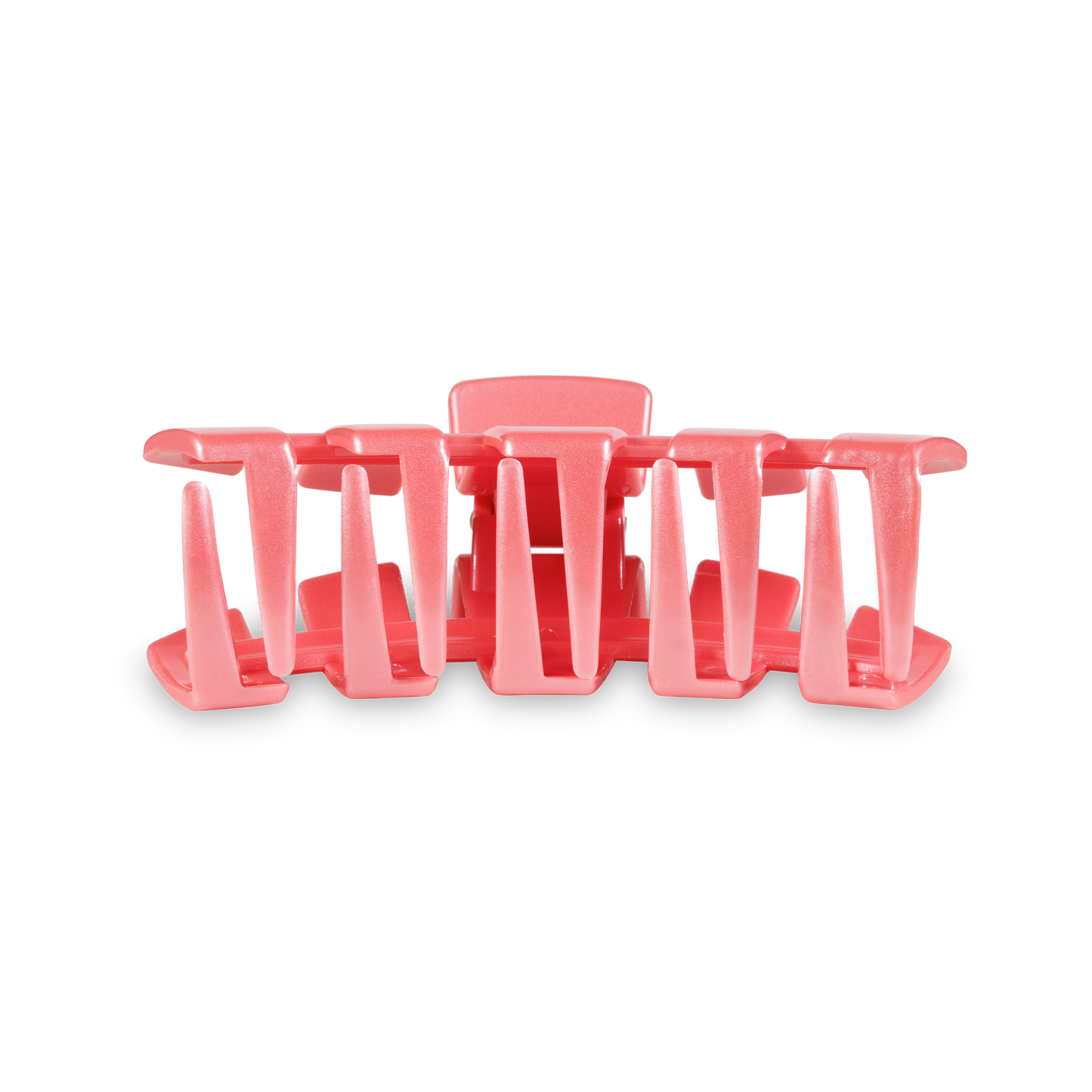 TELETIES - Classic Hair Clip | Medium | Calming Coral