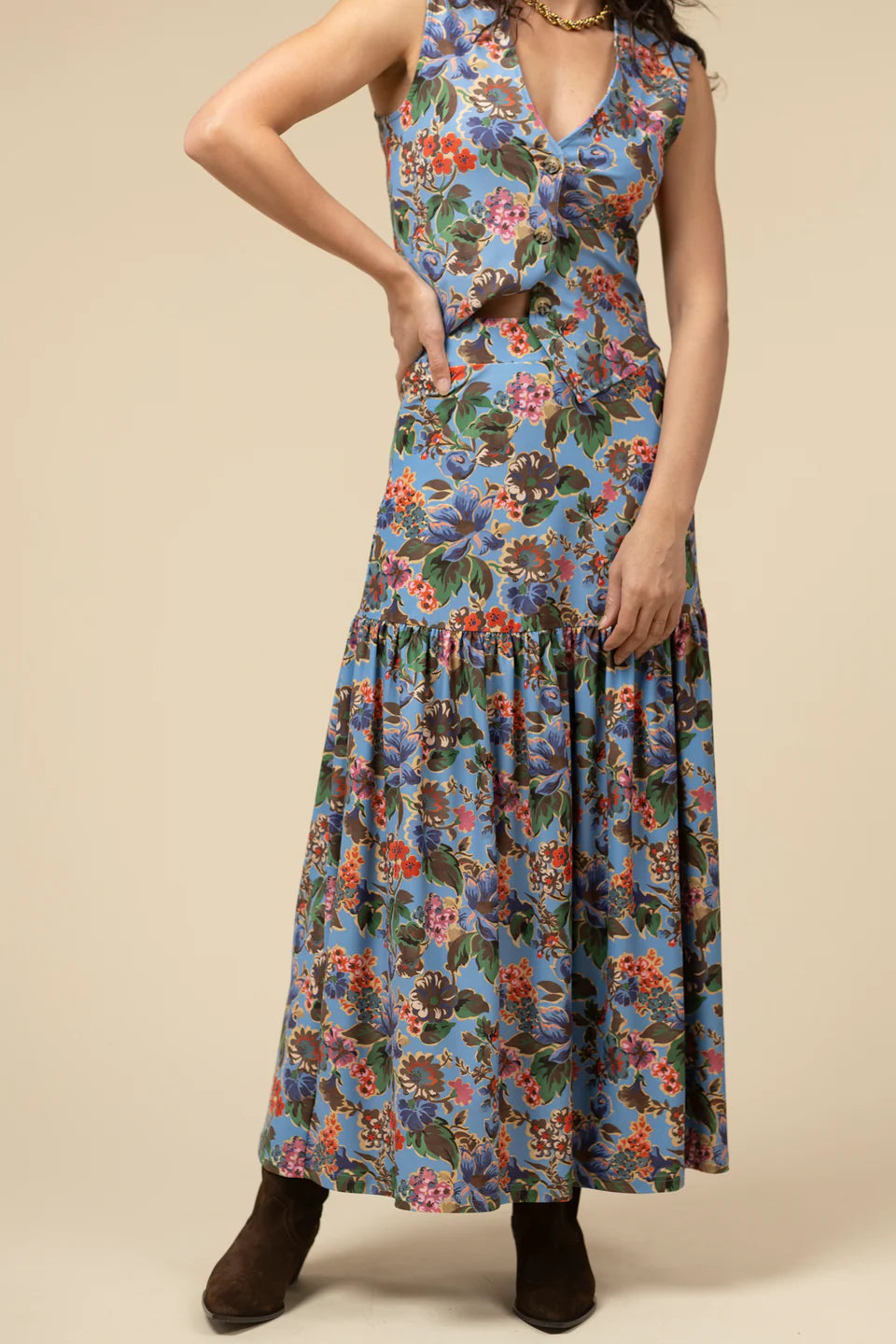 The Faye Skirt - Antique Petals