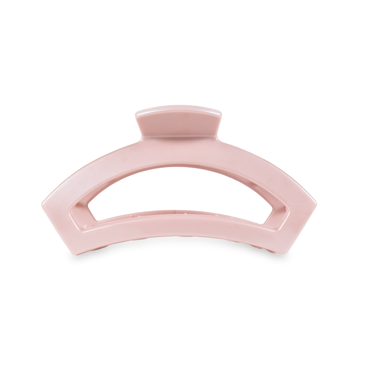 TELETIES - Open Hair Clip | Medium | Pearly Pink
