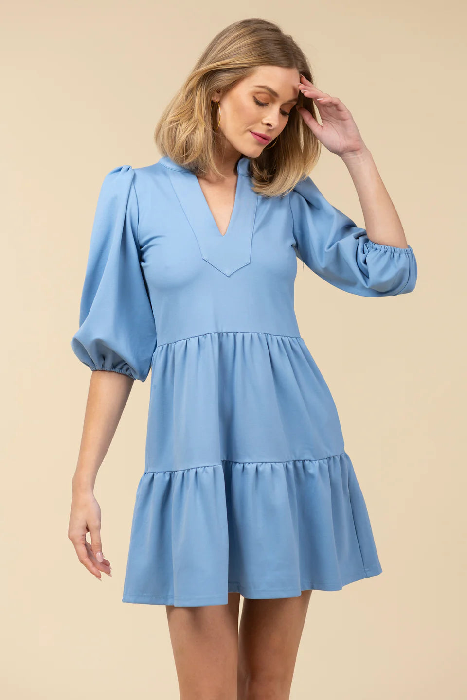 THE TORY POINTE DRESS - OXFORD