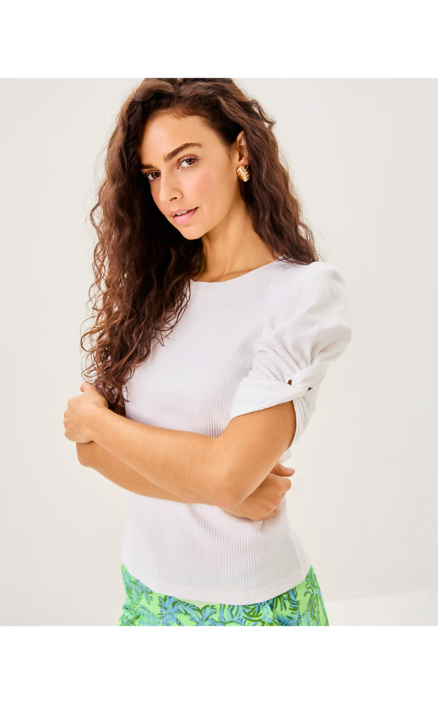 IGBY KNIT TOP - RESORT WHITE