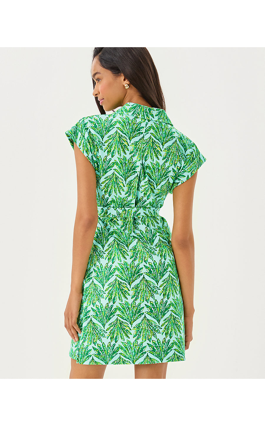 EMERSYN DRESS - KITTS GREEN - CROSSGRAIN SHADY BABE