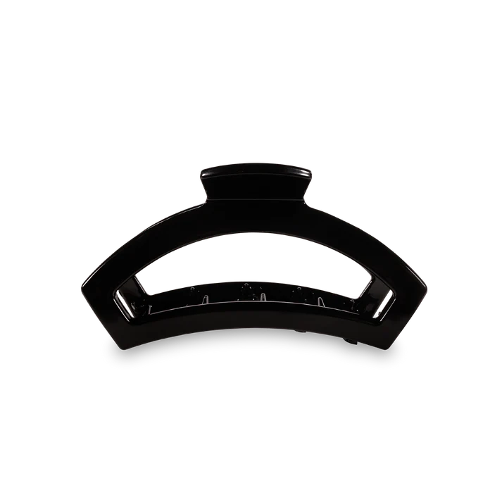OPEN JET BLACK SMALL CLAW HAIR CLIP