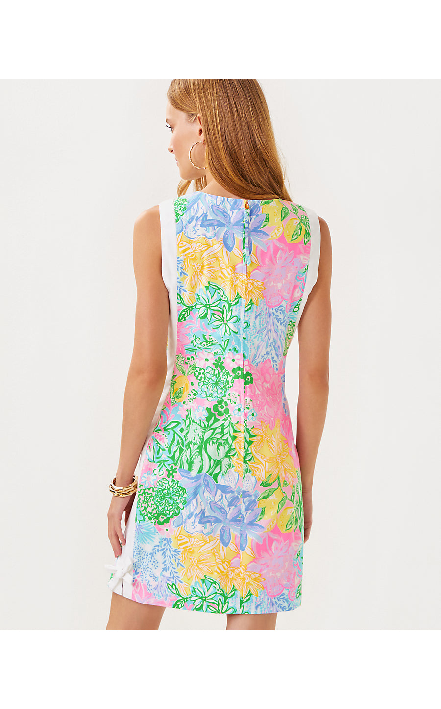 BECKLER STRETCH SHIFT - MULTI - BRIGHT DELIGHT PATCH