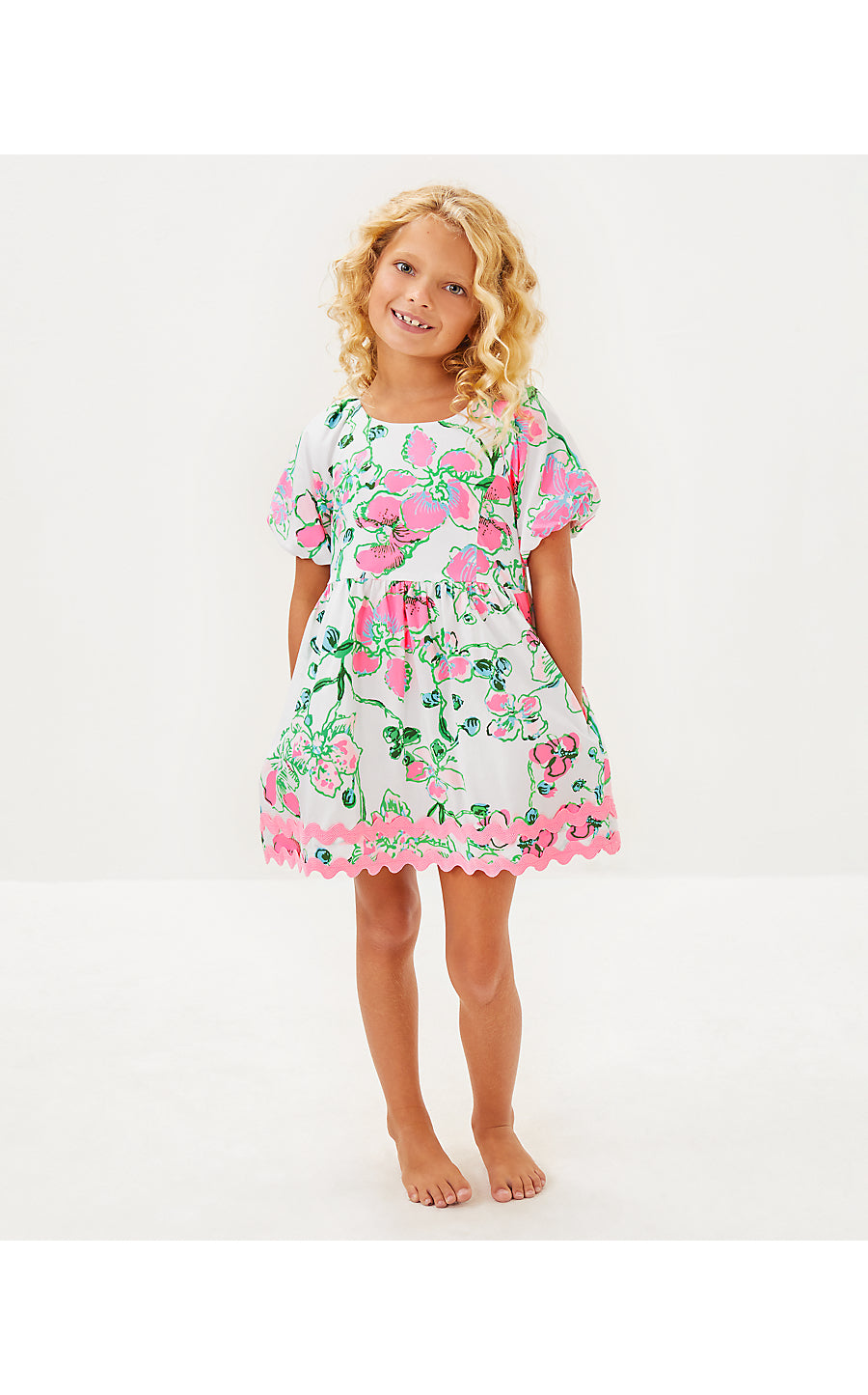 MINI KNOXLIE DRESS - MULTI - OVERSIZED ORCHIDS ON THE AVENUE ALLOVER