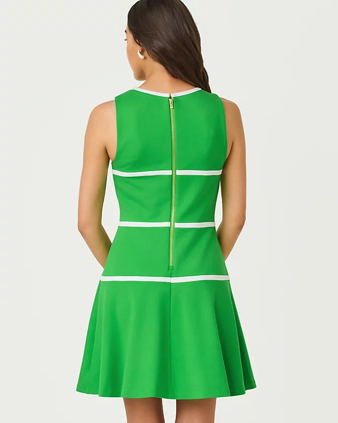 CLANCIE DRESS - PUTTING GREEN -