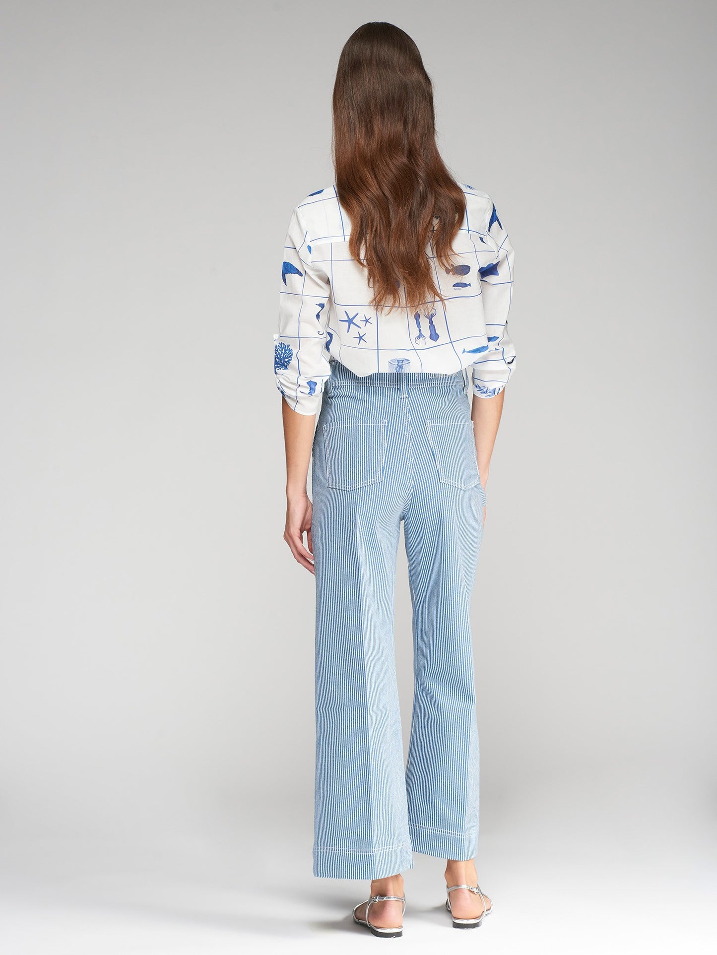 NOA PANTS - DENIM STRIPE