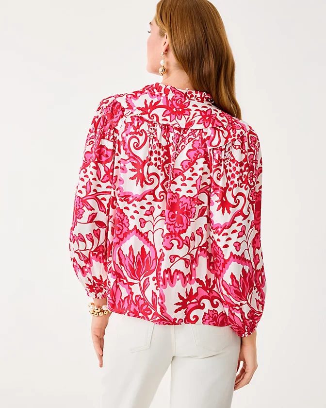 JAPHIA LONG SLEEVE TOP - COCONUT - SPICY SOCIALITE